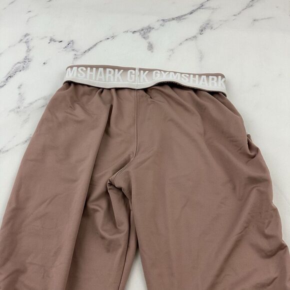 Gymshark Womens Recess Jogger Pants Size M Pink White Fold Over Waist - Picture 6 of 7